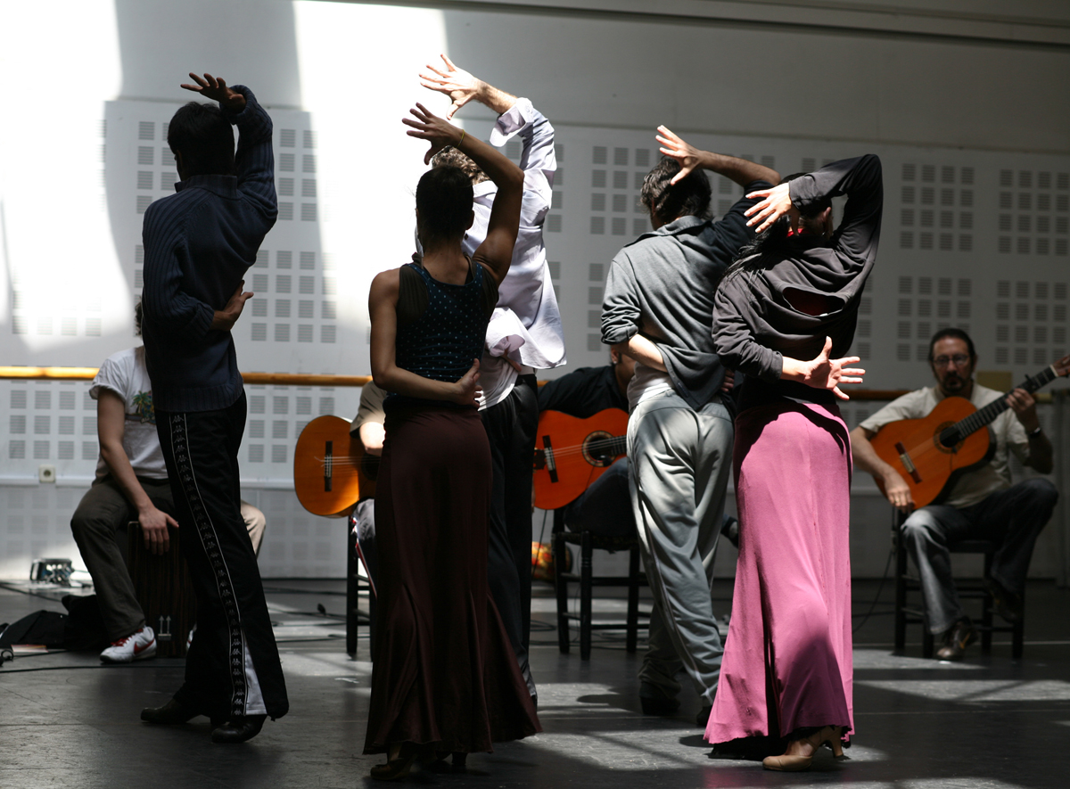 rehearsal ballet nacional de espa09a, director jos antonio